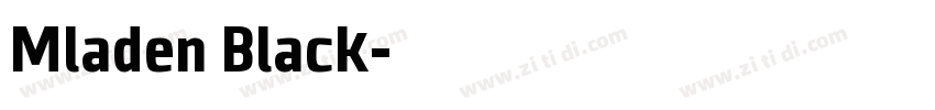 Mladen Black字体转换